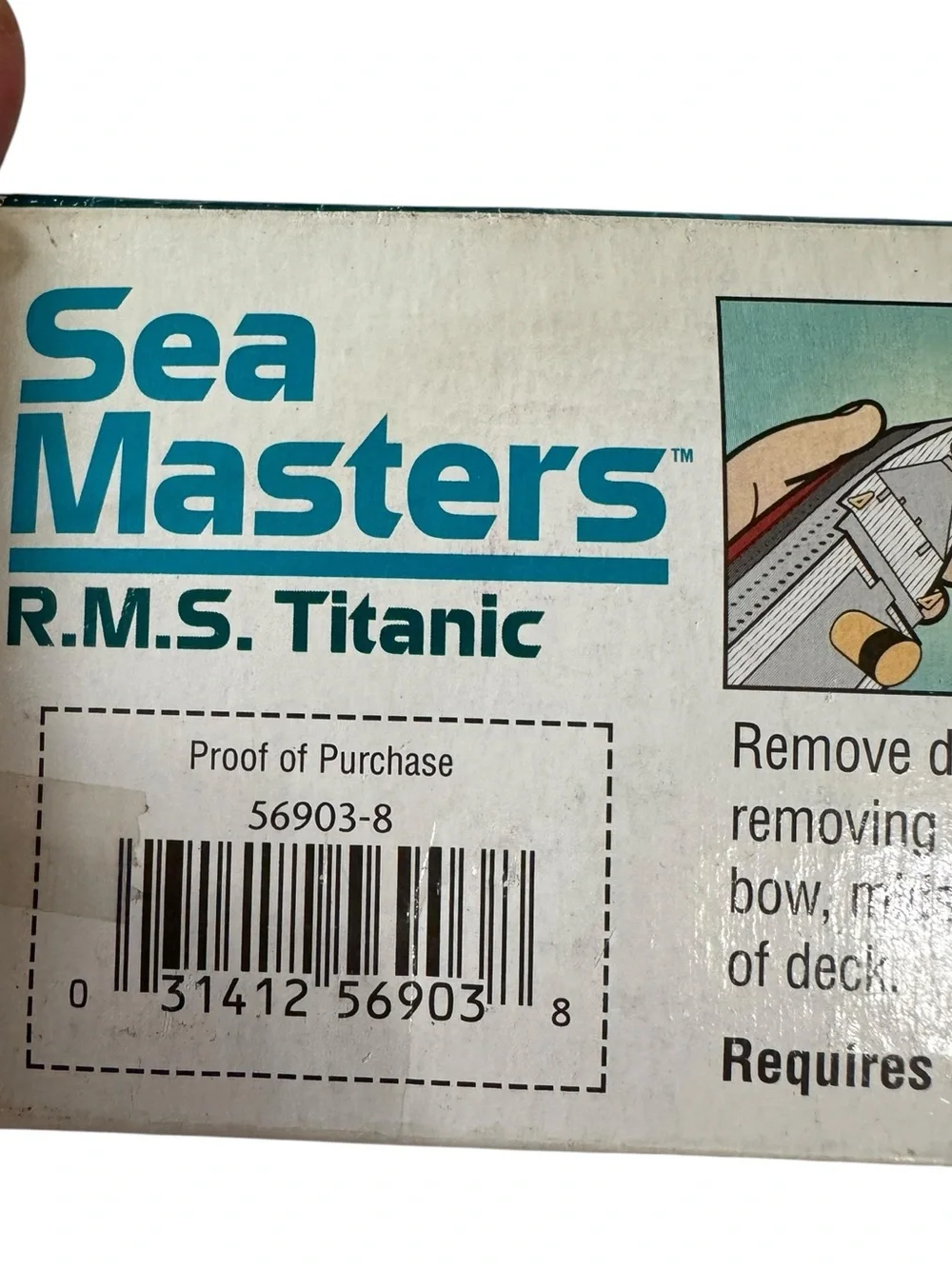 Vintage Seamasters R.M.S Titanic rare Battery Operated Ship Toy New Damaged Box